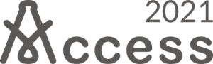 Access 2021 logo in warm dark grey